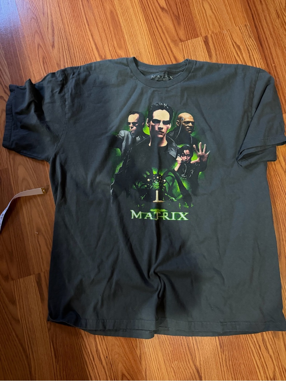 Vintage • Y2K The Matrix Graphic Tee • size 2XL • DISTRESSED GYM PUMP